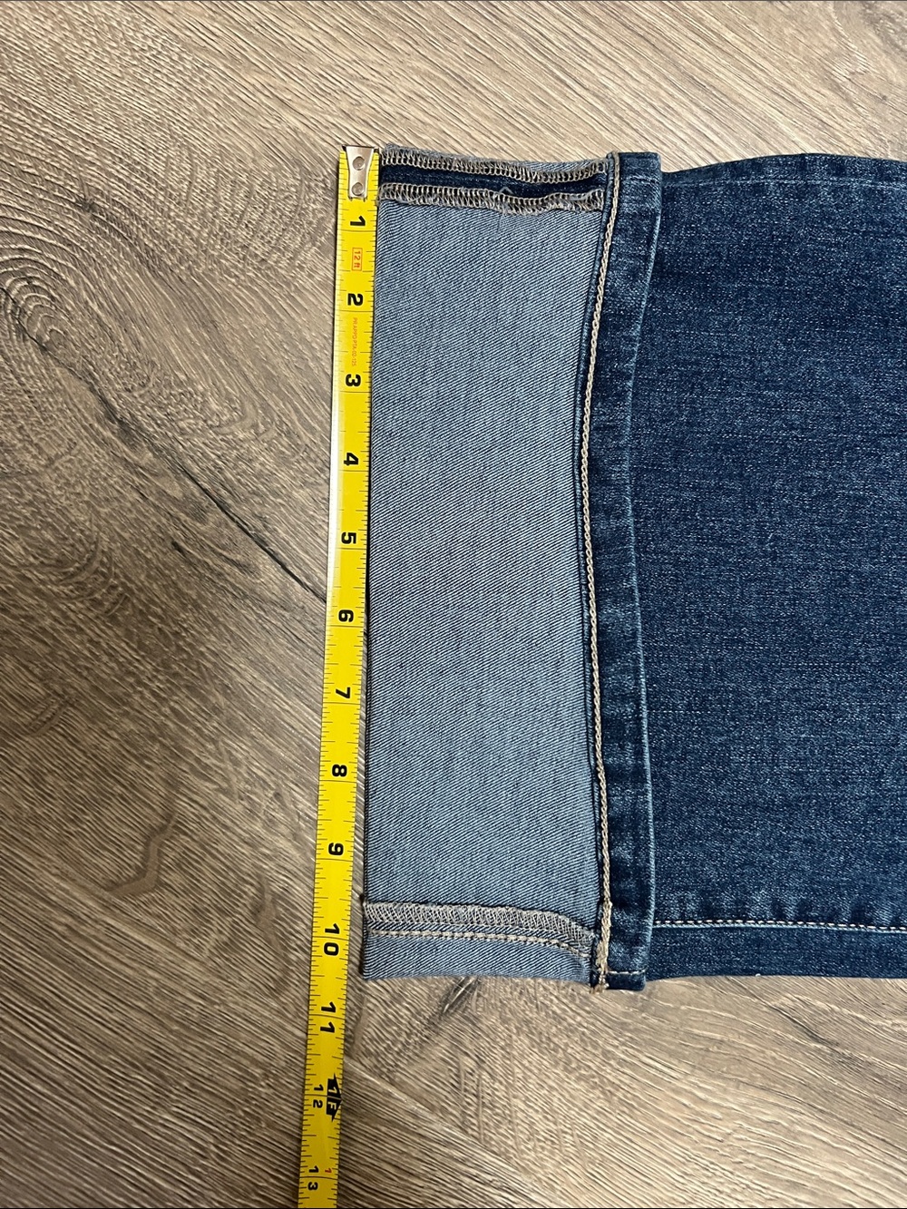 Nicole Miller Soho High Rise Wide Leg Cropped Cuffed Jeans Size 10 - Picture 6 of 14